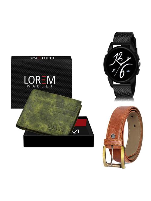 belt, wallet & watch gift combo - 19370672 - Very Small Image - 1