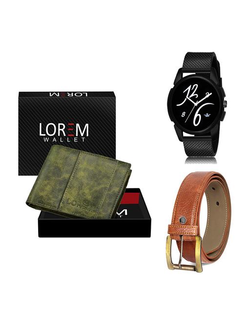 belt, wallet & watch gift combo - 19370673 - Very Small Image - 1