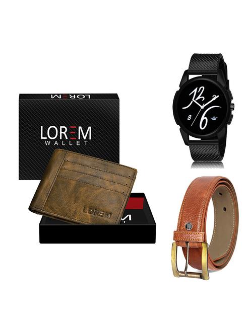 belt, wallet & watch gift combo - 19370674 - Very Small Image - 1