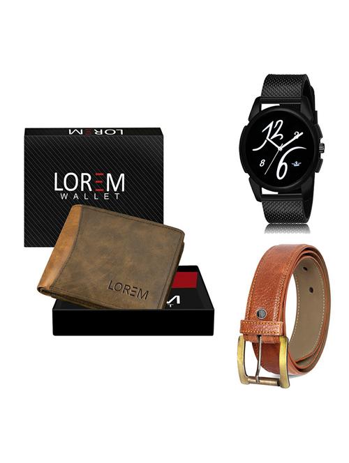 belt, wallet & watch gift combo - 19370681 - Very Small Image - 1