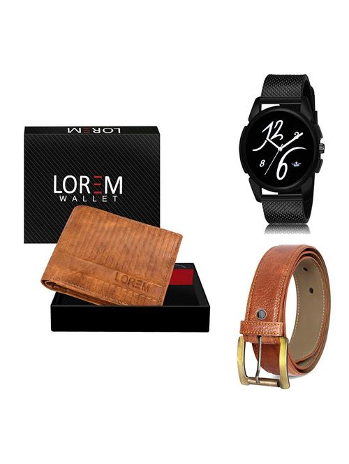 belt, wallet & watch gift combo - 19370684 - Very Small Image - 1