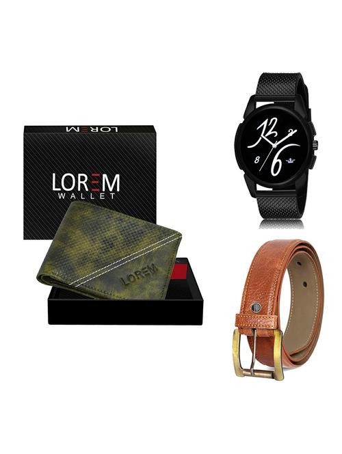 belt, wallet & watch gift combo - 19370689 - Very Small Image - 1