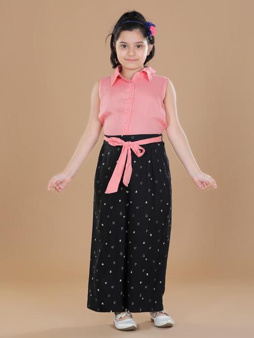 pink rayon full length jumpsuit - 19370905 - Very Small Image - 1