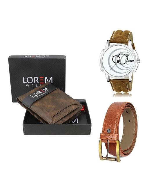 belt, wallet & watch gift combo - 19372206 - Very Small Image - 1
