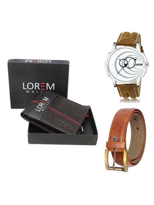 belt, wallet & watch gift combo - 19372208 - Very Small Image - 1