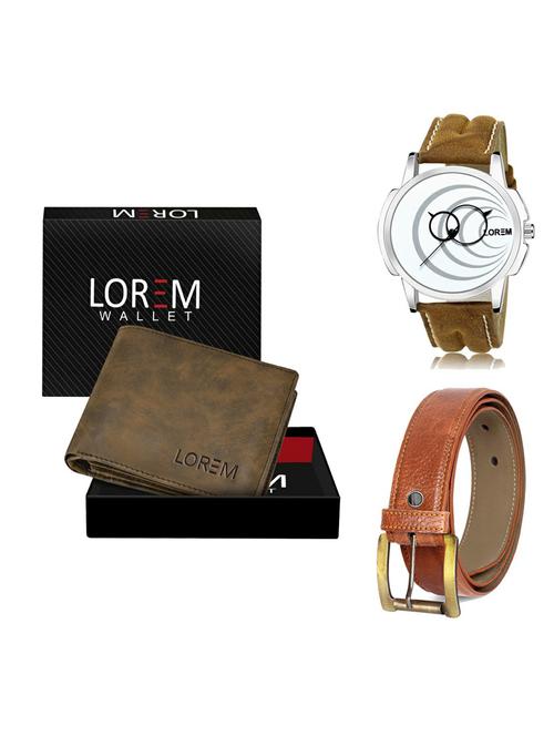 belt, wallet & watch gift combo - 19372226 - Very Small Image - 1