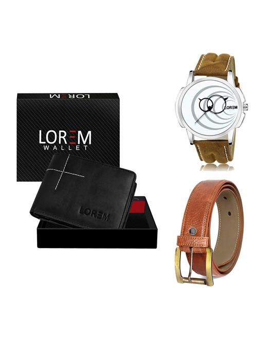 belt, wallet & watch gift combo - 19372241 - Very Small Image - 1