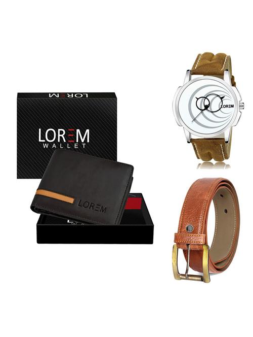 belt, wallet & watch gift combo - 19372244 - Very Small Image - 1