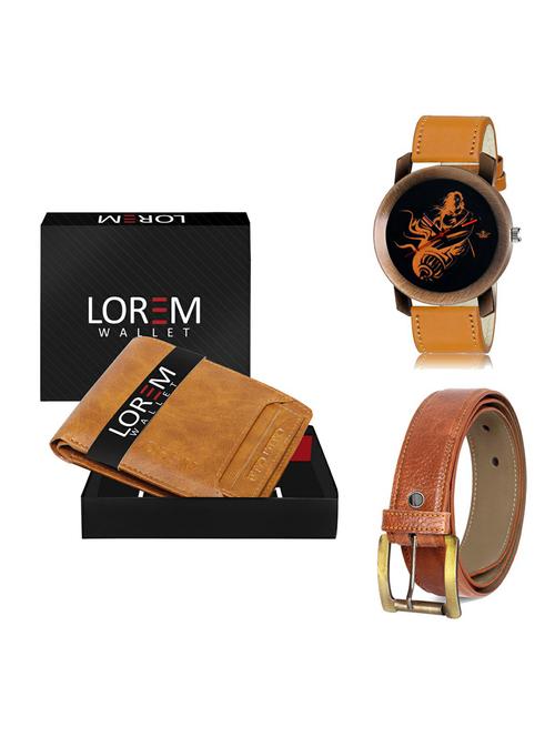 belt, wallet & watch gift combo - 19372252 - Very Small Image - 1