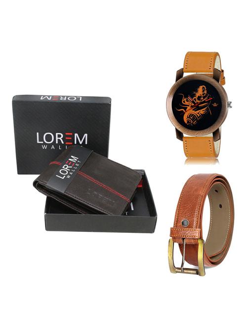 belt, wallet & watch gift combo - 19372253 - Very Small Image - 1