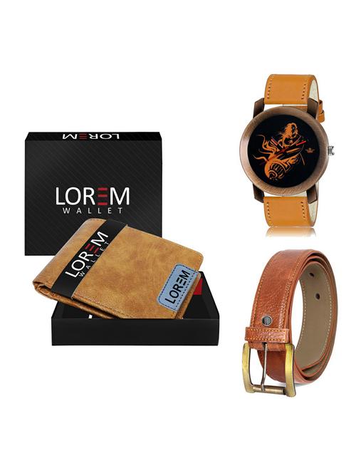 belt, wallet & watch gift combo - 19372257 - Very Small Image - 1