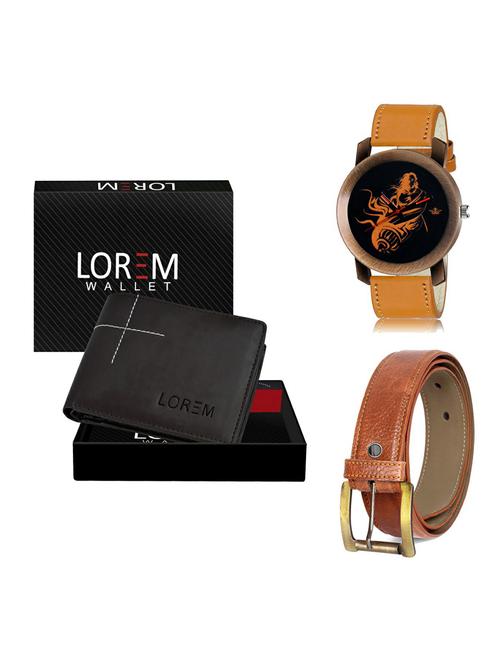 belt, wallet & watch gift combo - 19372287 - Very Small Image - 1