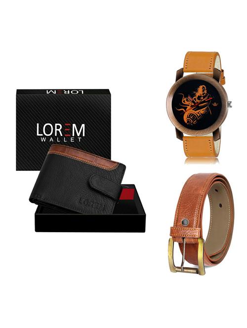 belt, wallet & watch gift combo - 19372291 - Very Small Image - 1