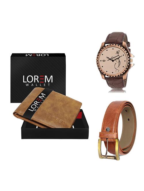 belt, wallet & watch gift combo - 19372304 - Very Small Image - 1