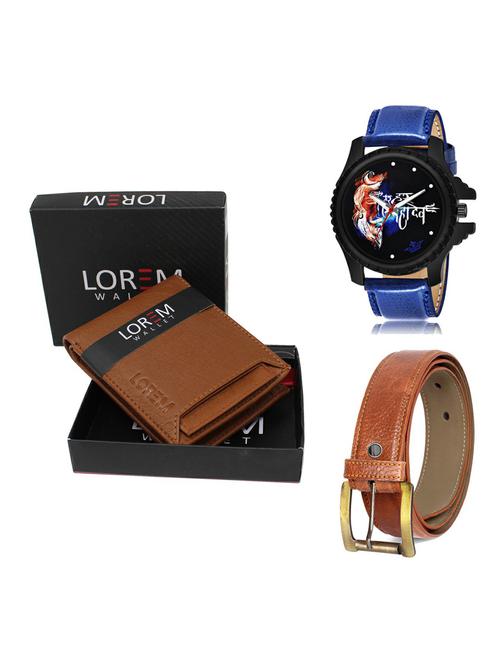 belt, wallet & watch gift combo - 19372340 - Very Small Image - 1