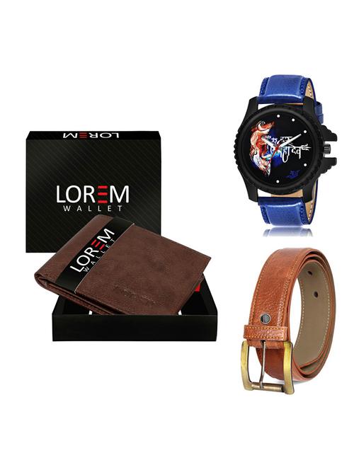 belt, wallet & watch gift combo - 19372348 - Very Small Image - 1