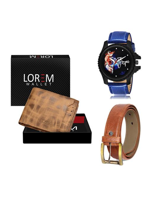 belt, wallet & watch gift combo - 19372357 - Very Small Image - 1