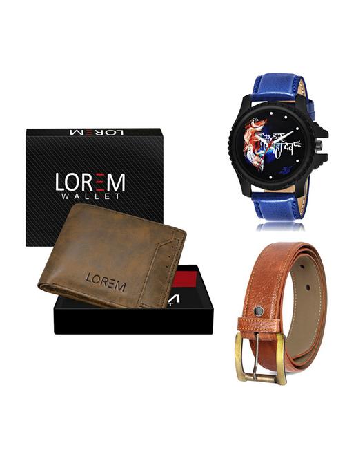 belt, wallet & watch gift combo - 19372360 - Very Small Image - 1
