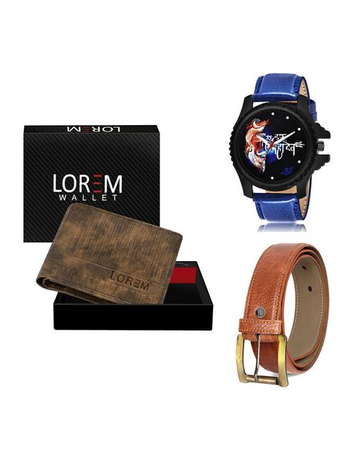 belt, wallet & watch gift combo - 19372364 - Very Small Image - 1