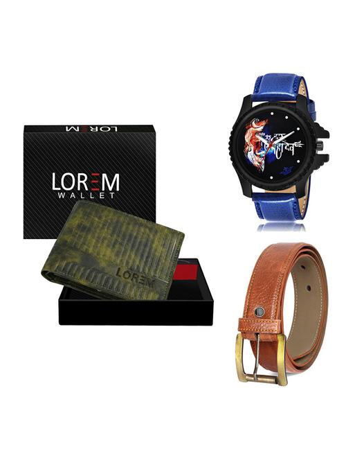belt, wallet & watch gift combo - 19372366 - Very Small Image - 1
