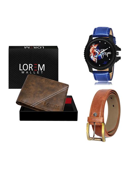 belt, wallet & watch gift combo - 19372368 - Very Small Image - 1