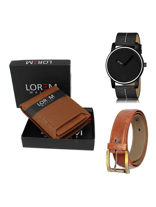 belt, wallet & watch gift combo - 19372385 - Very Small Image - 1