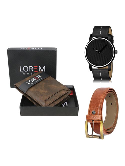 belt, wallet & watch gift combo - 19372386 - Very Small Image - 1
