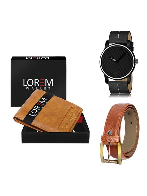 belt, wallet & watch gift combo - 19372387 - Very Small Image - 1