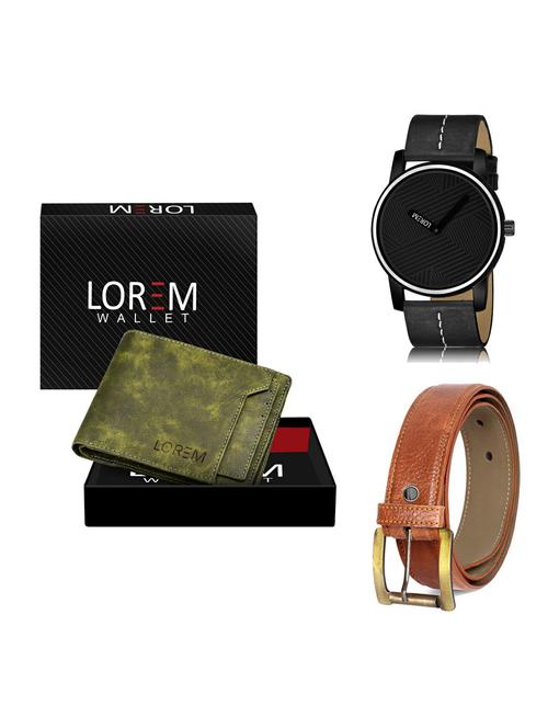 belt, wallet & watch gift combo - 19372397 - Very Small Image - 1