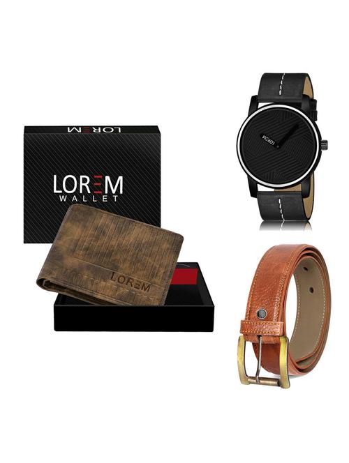 belt, wallet & watch gift combo - 19372409 - Very Small Image - 1