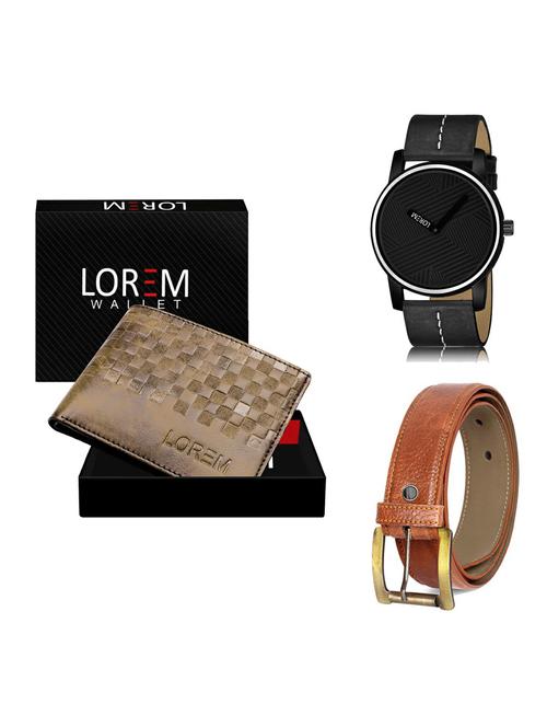 belt, wallet & watch gift combo - 19372417 - Very Small Image - 1