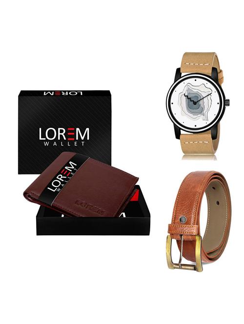 belt, wallet & watch gift combo - 19372440 - Very Small Image - 1