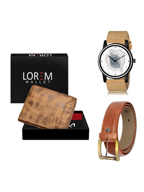 belt, wallet & watch gift combo - 19372447 - Very Small Image - 1