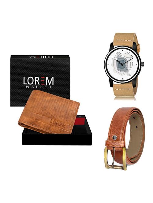 belt, wallet & watch gift combo - 19372455 - Very Small Image - 1