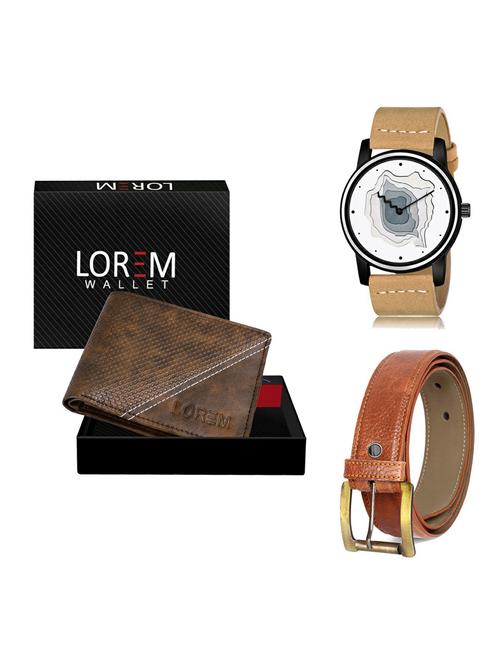 belt, wallet & watch gift combo - 19372458 - Very Small Image - 1