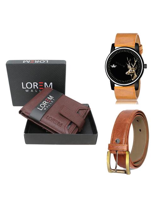 belt, wallet & watch gift combo - 19372480 - Very Small Image - 1