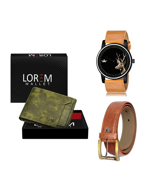 belt, wallet & watch gift combo - 19372487 - Very Small Image - 1