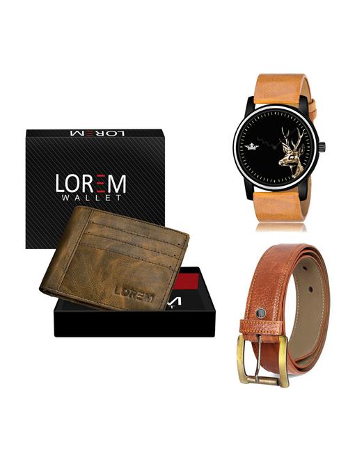 belt, wallet & watch gift combo - 19372490 - Very Small Image - 1