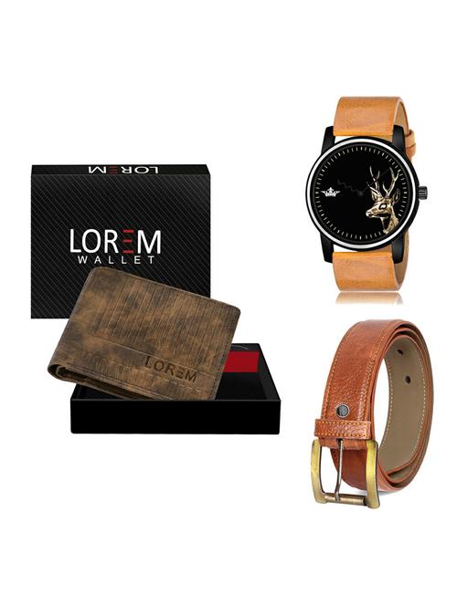 belt, wallet & watch gift combo - 19372499 - Very Small Image - 1