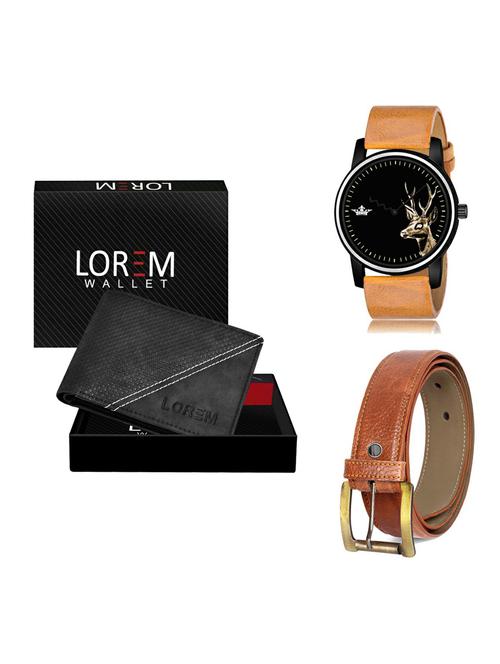 belt, wallet & watch gift combo - 19372506 - Very Small Image - 1