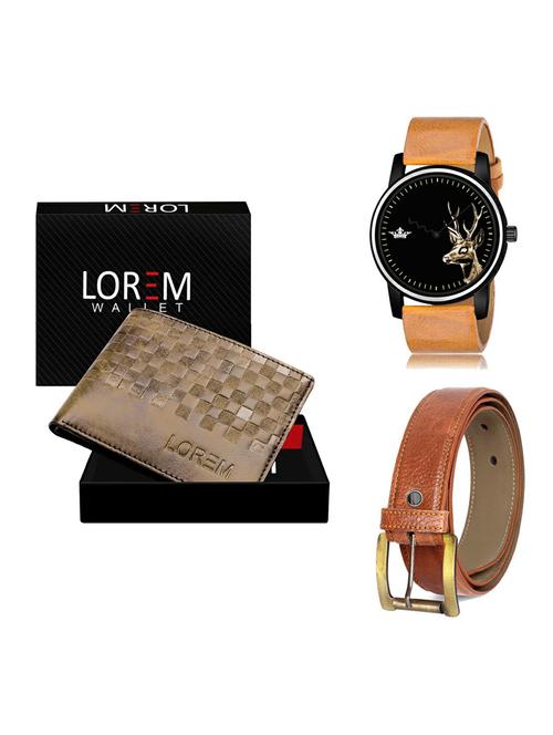 belt, wallet & watch gift combo - 19372507 - Very Small Image - 1