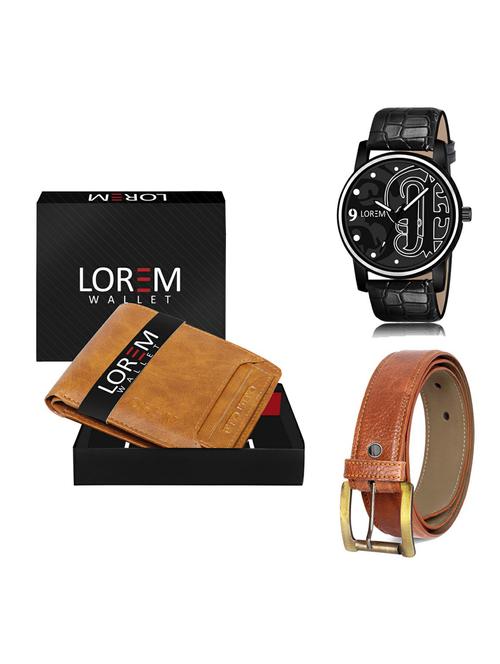 belt, wallet & watch gift combo - 19372522 - Very Small Image - 1