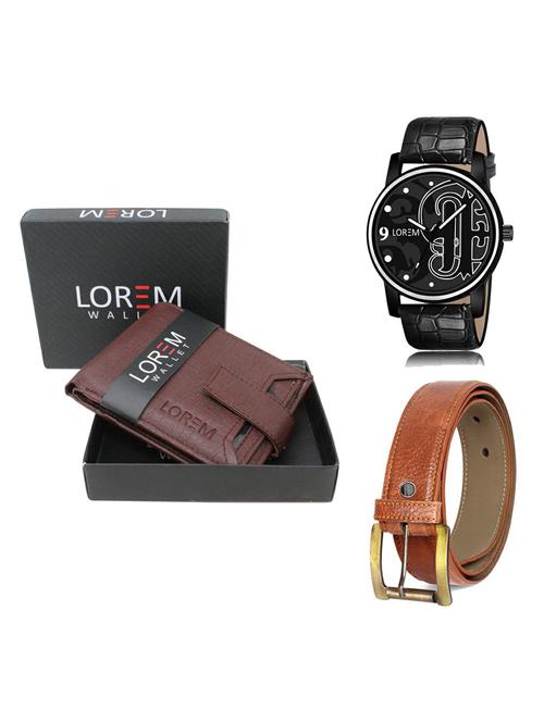 belt, wallet & watch gift combo - 19372525 - Very Small Image - 1