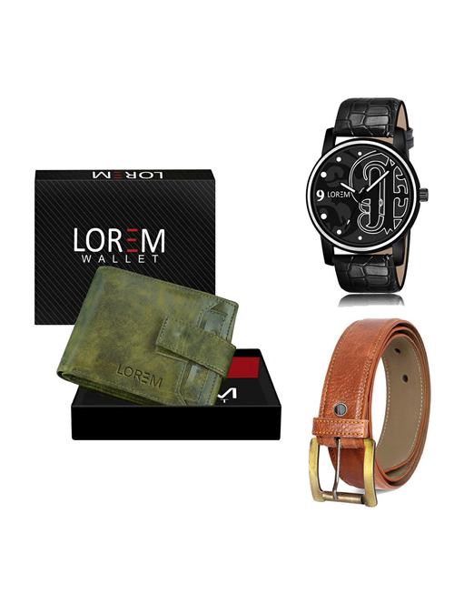 belt, wallet & watch gift combo - 19372538 - Very Small Image - 1