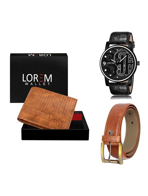 belt, wallet & watch gift combo - 19372545 - Very Small Image - 1