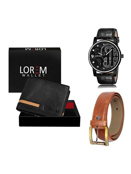 belt, wallet & watch gift combo - 19372558 - Very Small Image - 1