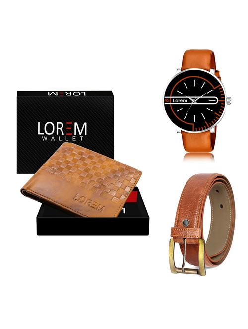 belt, wallet & watch gift combo - 19372598 - Very Small Image - 1