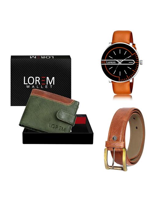 belt, wallet & watch gift combo - 19372607 - Very Small Image - 1