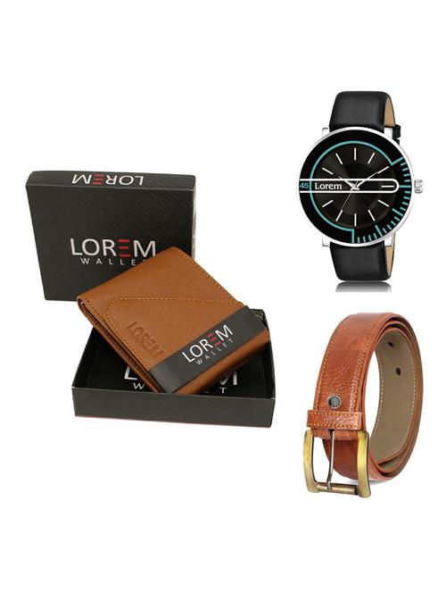 belt, wallet & watch gift combo - 19372608 - Very Small Image - 1