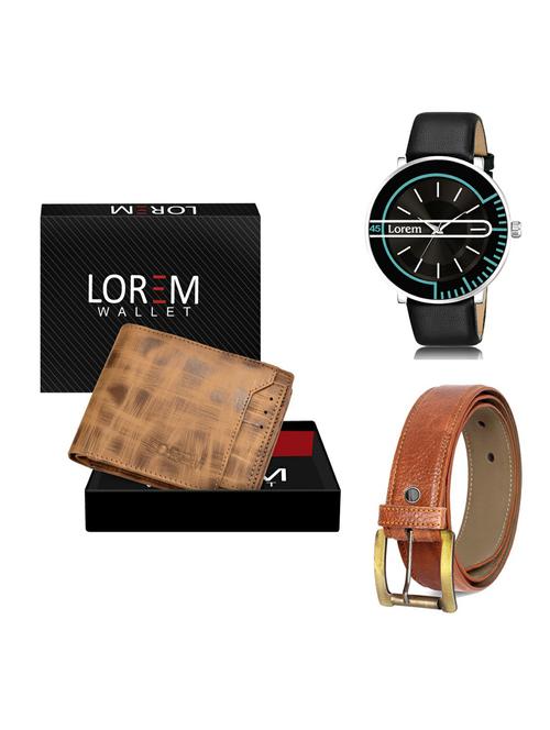 belt, wallet & watch gift combo - 19372627 - Very Small Image - 1